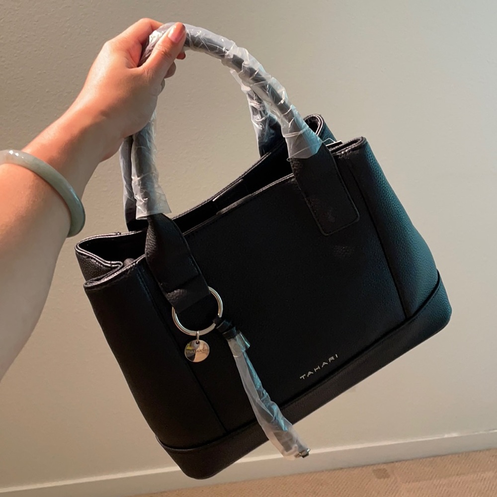 Tahari Black Satchel Bag